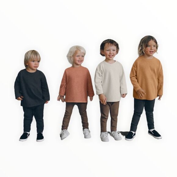 ZARA Kids | Brown | EXTRA LONG LEGGINGS - Picture 5 of 6